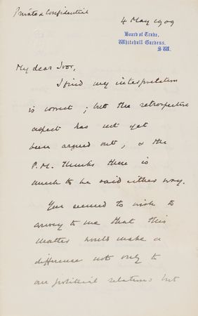 Lot #3 Winston Churchill (5) “Secret” Autograph and Typed Letters Signed, Offering Candid Political Advice to His First Cousin, with (9) Related Letters from Randolph Churchill, Alfonso XIII, and George V - Image 2