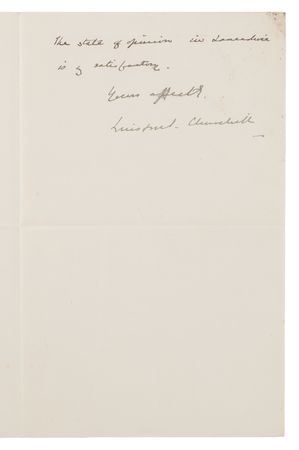 Lot #3 Winston Churchill (5) “Secret” Autograph and Typed Letters Signed, Offering Candid Political Advice to His First Cousin, with (9) Related Letters from Randolph Churchill, Alfonso XIII, and George V - Image 5