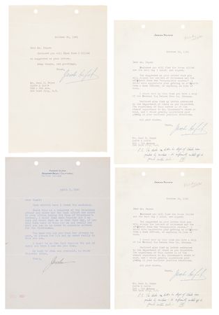 Lot #396 Jascha Heifetz (3) War-Dated Typed