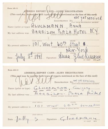 Lot #396 Jascha Heifetz (3) War-Dated Typed Letters Signed and Refugee Visa Archive Assisting Grigory Gluckmann’s Escape from Occupied France - Image 6