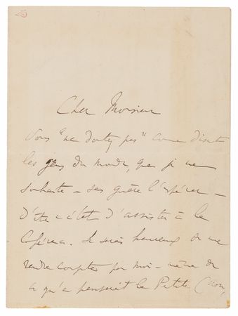 Lot #374 Marcel Proust Autograph Letter Signed to