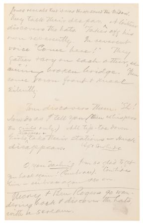 Lot #365 Samuel L. Clemens Handwritten Notes for a Stage Adaptation of Tom Sawyer: 