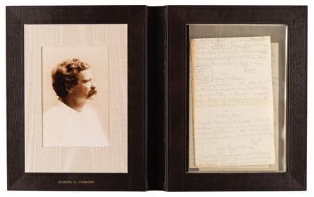 Lot #365 Samuel L. Clemens Handwritten Notes for a Stage Adaptation of Tom Sawyer: 