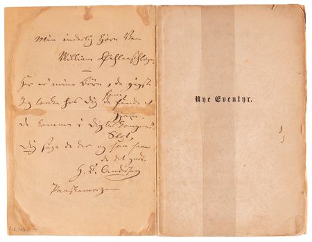 Lot #364 Hans Christian Andersen Signed Book - Nye Eventyr [New Fairy Tales] - Image 3