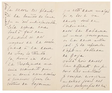 Lot #259 Mata Hari Autograph Letter Signed on Dance and Diaghilev: 