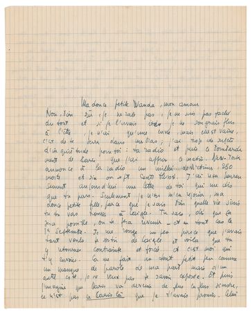 Lot #376 Jean-Paul Sartre Autograph Letter Signed with Recommended Reading: Nietzsche, Heidegger, Plato, and Freud - Image 2