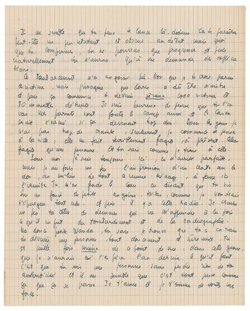 Lot #376 Jean-Paul Sartre Autograph Letter Signed with Recommended Reading: Nietzsche, Heidegger, Plato, and Freud - Image 4