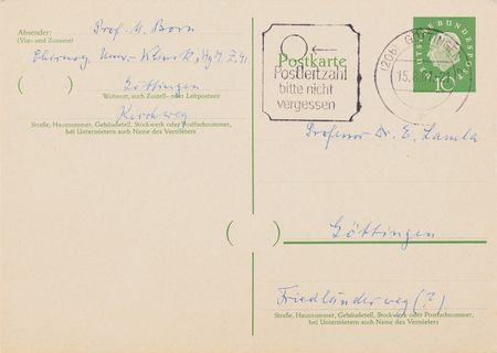 Lot #234 Max Born (5) Autograph Letters Signed on Quantum Field Theory, Mentioning Bohr, Heisenberg, and von Weizsäcker - Image 12