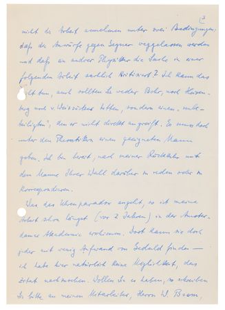 Lot #234 Max Born (5) Autograph Letters Signed on Quantum Field Theory, Mentioning Bohr, Heisenberg, and von Weizsäcker - Image 4