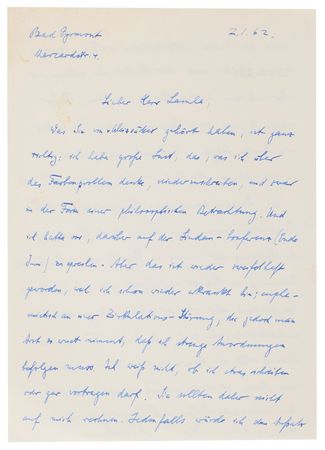 Lot #234 Max Born (5) Autograph Letters Signed on Quantum Field Theory, Mentioning Bohr, Heisenberg, and von Weizsäcker - Image 6