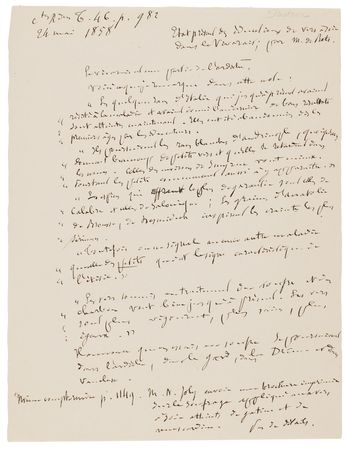 Lot #246 Louis Pasteur Handwritten Notes on the
