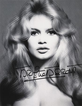 Lot #407 Brigitte Bardot Signed Photograph