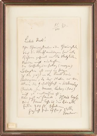 Lot #393 Gustav Mahler Autograph Letter Signed on