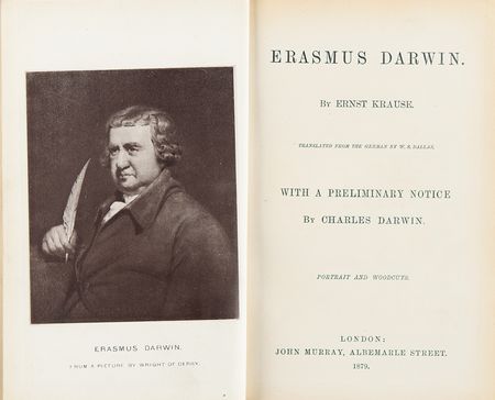 Lot #238 Charles Darwin Autograph Letter Signed and Signature in Book on His Grandfather, Erasmus Darwin - Once the Property of Virginia Woolf - Image 6