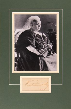 Lot #220 Queen Victoria Signature