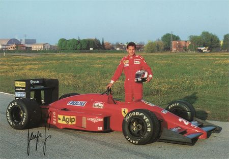 Lot #470 Enzo Ferrari Typed Note Signed - Image 2