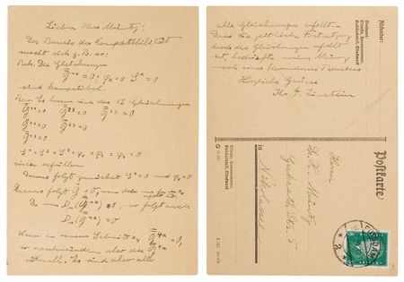 Lot #243 Albert Einstein Autograph Letter Signed -