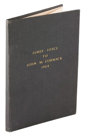 Lot #371 James Joyce Autograph Letter Signed to Irish Tenor John McCormack: 