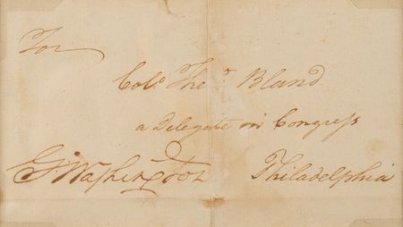 Lot #150 George Washington Signed Free Frank, Addressed to a Virginia Delegate in the Final Years of the Revolutionary War - Image 2