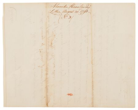 Lot #201 Alexander Hamilton Letter Signed as Treasury Secretary - Circular on the 1790 Tonnage Act, a Cornerstone of Early Federal Finance - Image 2