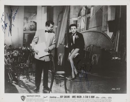 Lot #397 Judy Garland and Tommy Noonan Signed