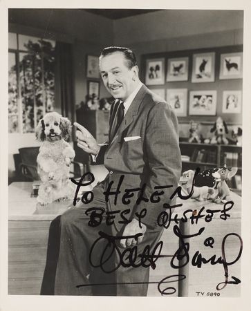 Lot #349 Walt Disney Signed Photograph