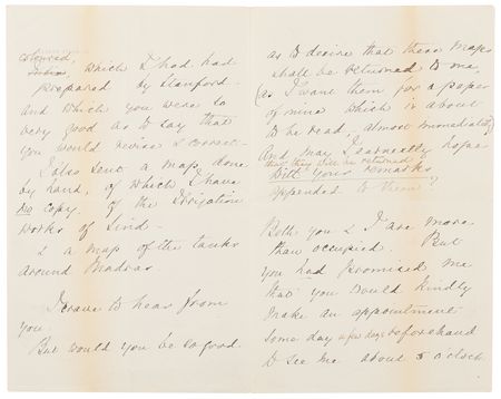 Lot #226 Florence Nightingale Autograph Letter Signed on Irrigation in India - Image 2
