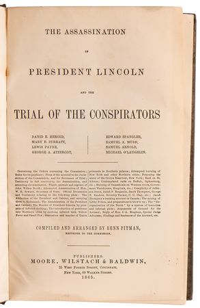 Lot #156 Abraham Lincoln (3) Early Books on the Assassination and Aftermath - Image 4