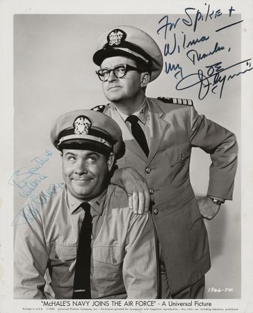 Lot #443 McHale's Navy: Flynn and Conway Signed