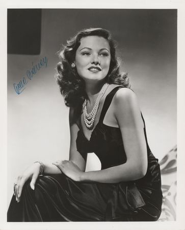 Lot #457 Gene Tierney Signed Photograph