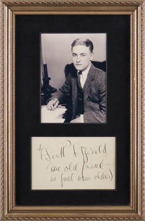 Lot #368 F. Scott Fitzgerald Signature: (an old