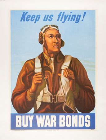 Lot #52 World War II Poster: 'Keep Us Flying!