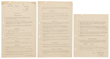 Lot #62 Field Marshal Bernard Law Montgomery's Top-Secret Battle Orders for the Liberation of Europe, May 1944-June 1945 - (28) Documents from the Papers of Major-General Miles Graham - Image 11