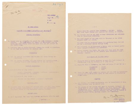 Lot #62 Field Marshal Bernard Law Montgomery's Top-Secret Battle Orders for the Liberation of Europe, May 1944-June 1945 - (28) Documents from the Papers of Major-General Miles Graham - Image 6