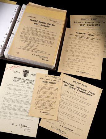 Lot #63 Field Marshal Bernard Law Montgomery's
