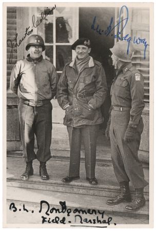 Lot #64 Bernard Montgomery, J. Lawton Collins, and