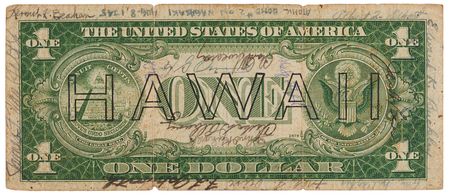Lot #106 Enola Gay and Bockscar Crew-Signed Short Snorter - Autographs Obtained in 1945 by Tail Gunner Bob Caron - Image 2