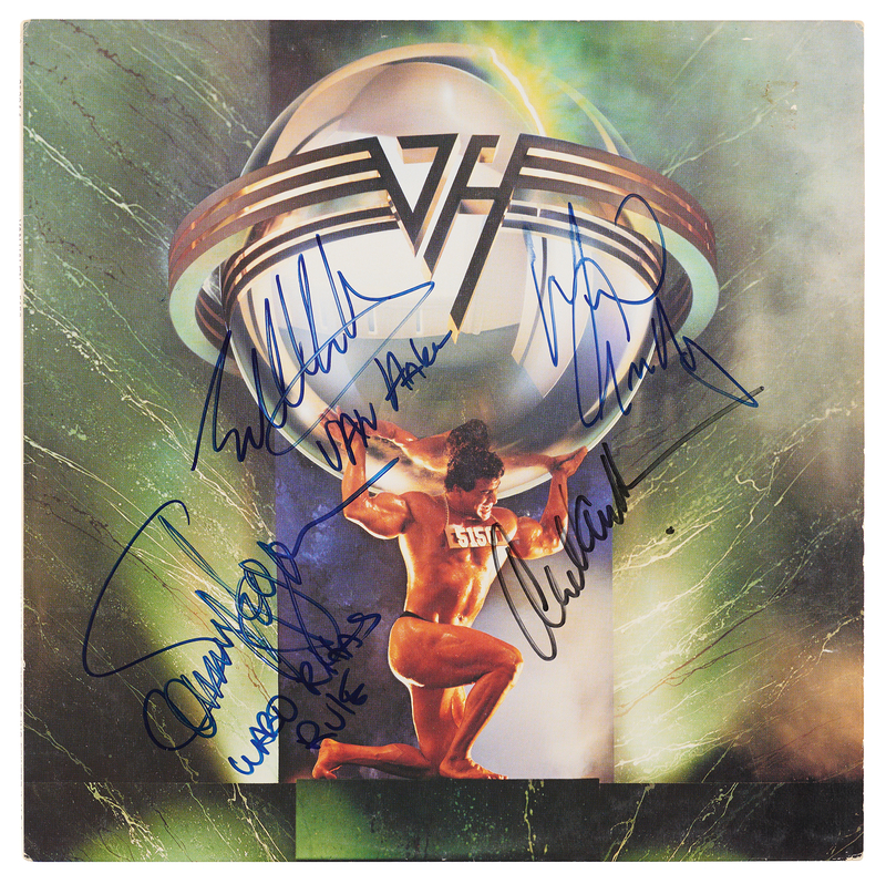 Lot 7441 Van Halen Signed Album - 5150