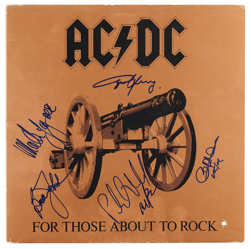 Lot 7490 AC/DC Signed Album - For Those About to Rock