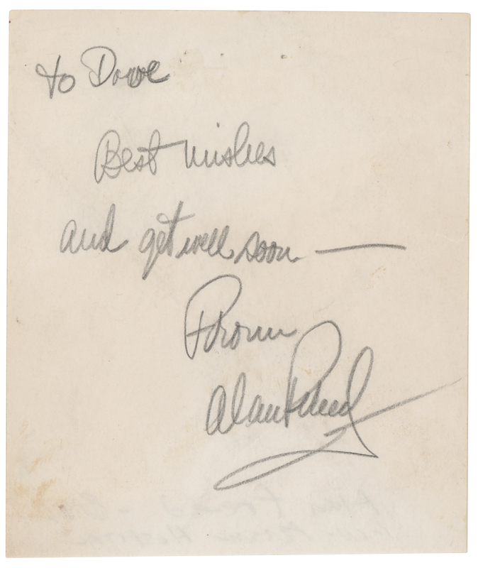 Lot 7257 Allan Freed Signature