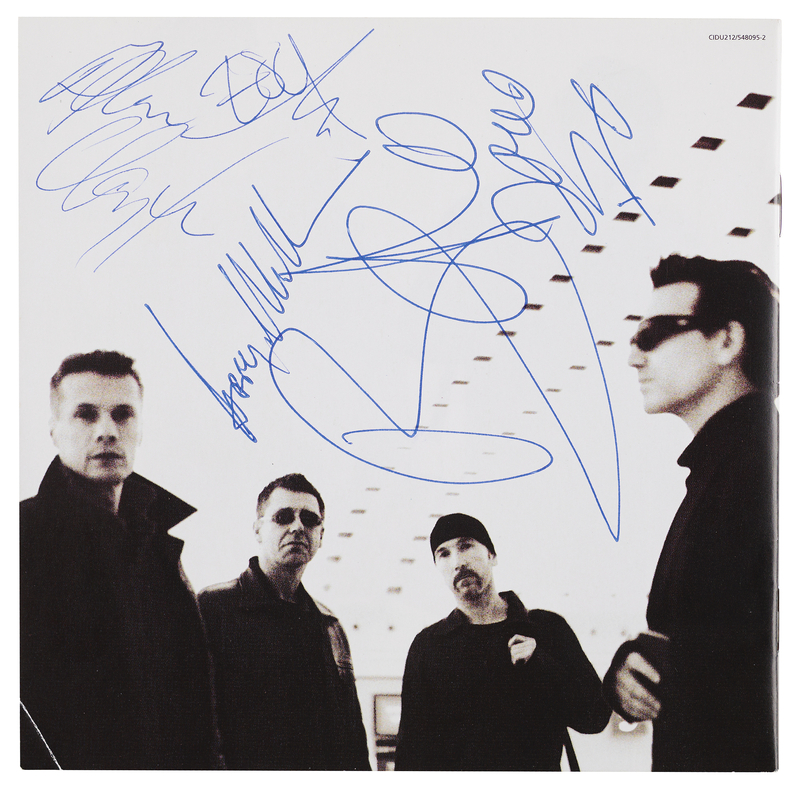 Lot 7438 U2 Signed CD - All That You Can't Leave Behind