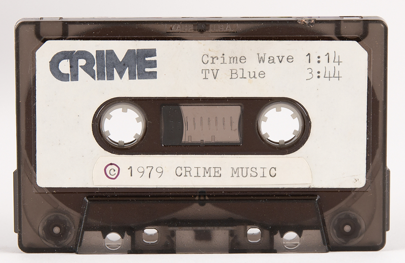 Lot 7338 Crime Original 1979 Demo Cassette Tape for ‘Crime Wave / TV Blue’ - The Band’s Unreleased Third Single