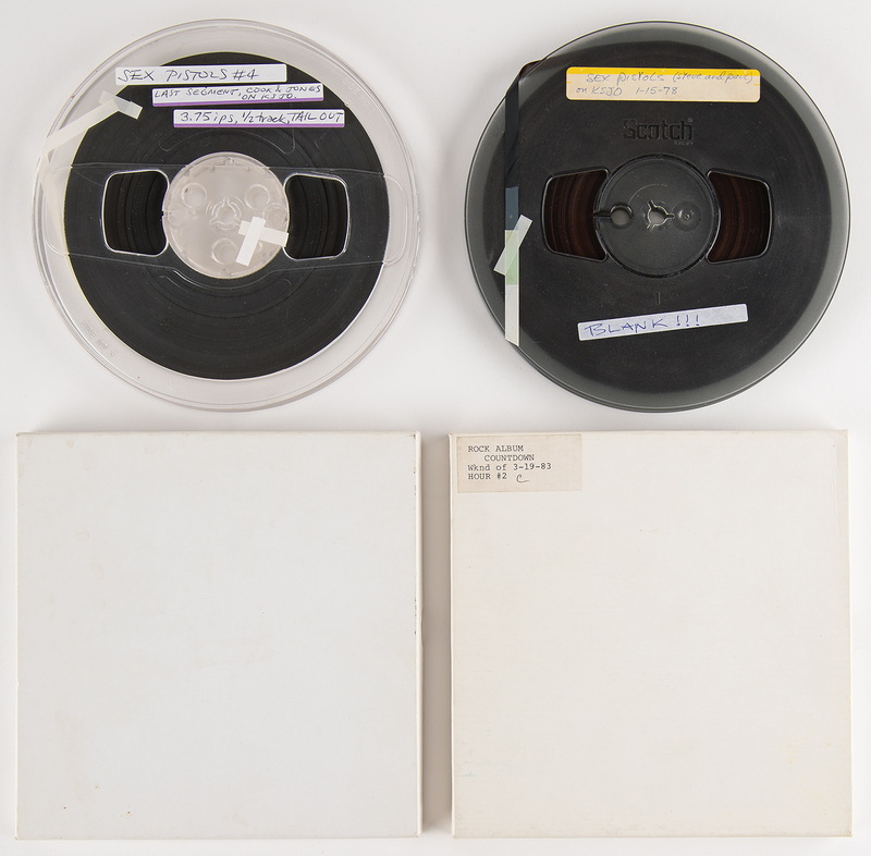 Lot 7404 Sex Pistols (2) Original KSJO Interview Reel-to-Reel Tapes (January 15, 1978) - The Day After the Winterland Ballroom Concert