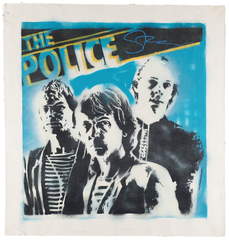 Lot 7365 The Police: Sting Signed Original Artwork by Jagga (Ltd. Ed. #5/10)