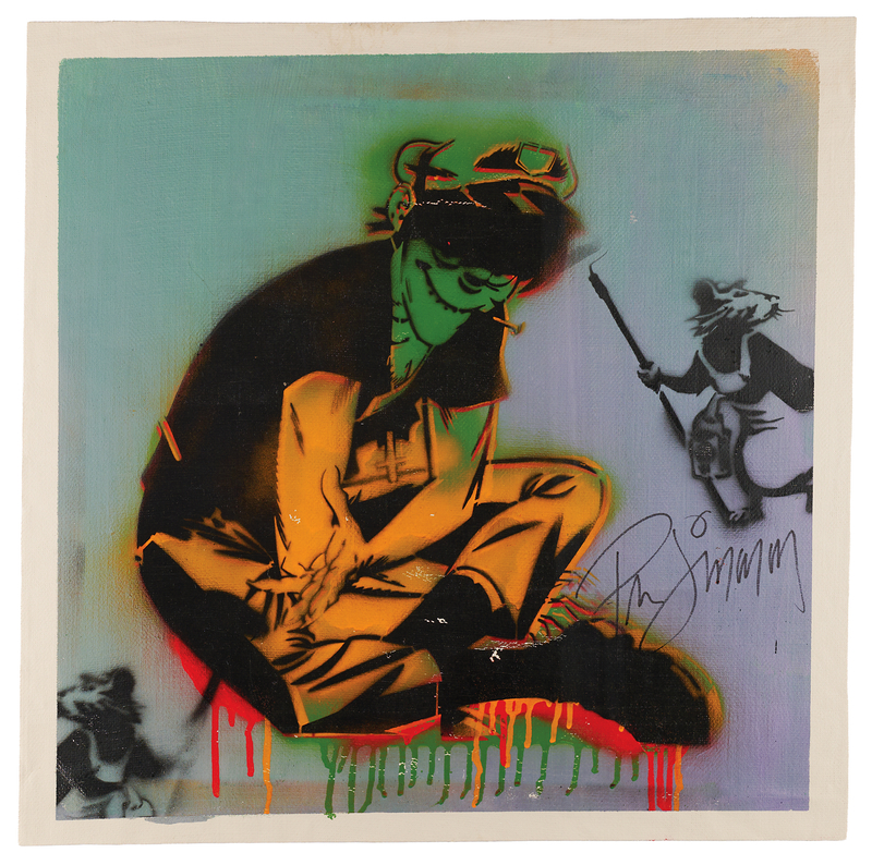 Lot 7397 The Clash: Paul Simonon Signed Original Artwork by Jagga - 'Gorilla Glue' (Ltd. Ed. #19/20)