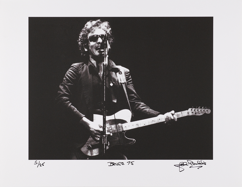 Lot 7377 Bruce Springsteen Photographic Print Signed by John Rowlands - 'Bruce 75' (Ltd. Ed. #5/25)