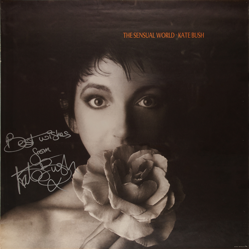 Lot 7414 Kate Bush Signed Poster for 'The Sensual World' (36˝ x 36˝)
