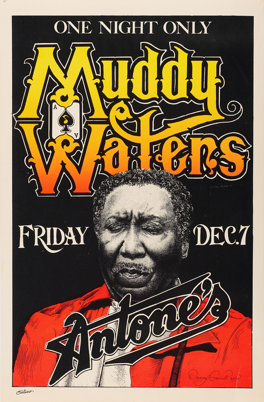 Lot 7250 Muddy Waters 1979 Antone's Concert Poster and Handbill (11.5˝ x 17.5˝)