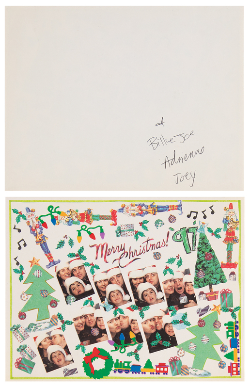 Lot 7475 Green Day: Billie Joe Armstrong Signed Christmas Card to the President of Reprise Records