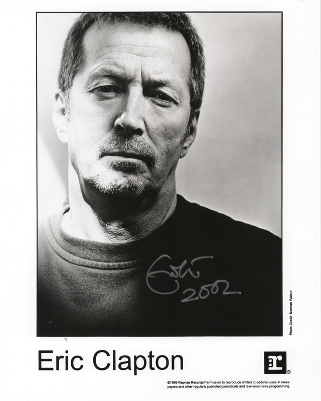 Lot 7334 Eric Clapton Signed Photograph